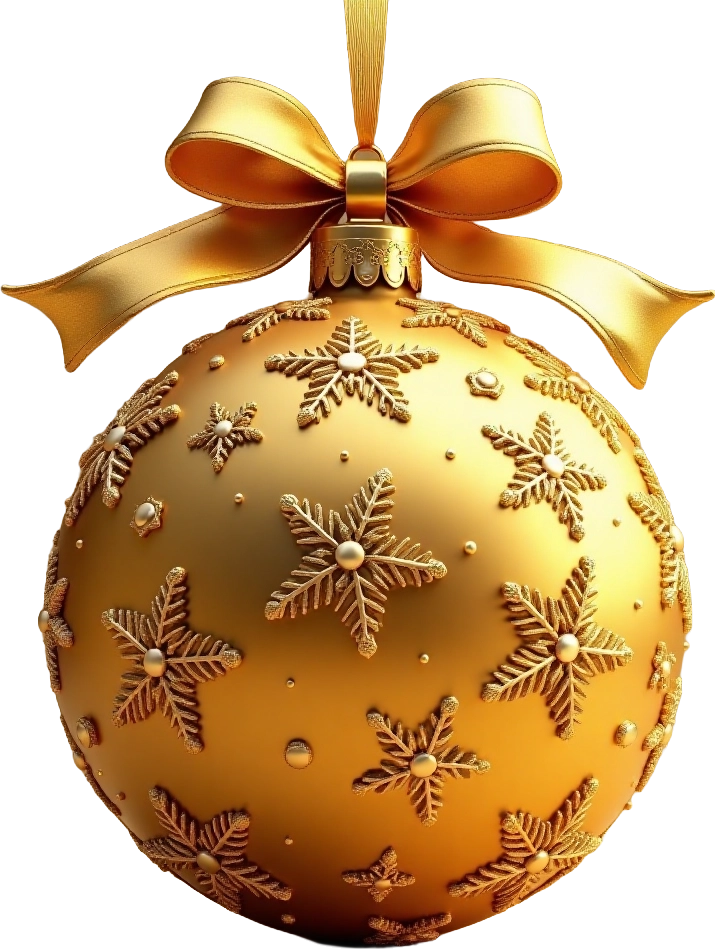 Golden Christmas Ornament